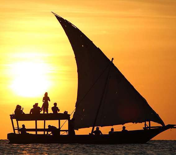 Sunset Dhow Cruise mnemba tanzania